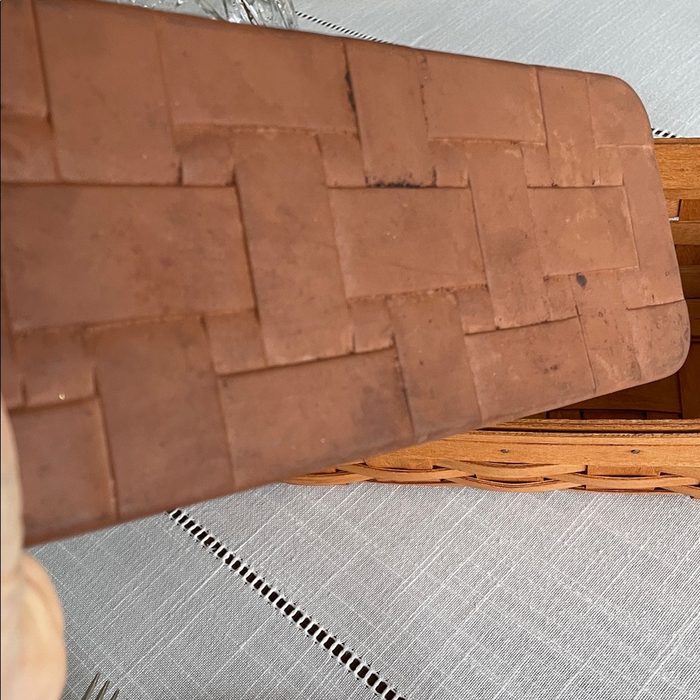 Longaberger Bread Basket and Warming Brick Excellent Condition - Picture 8 of 11